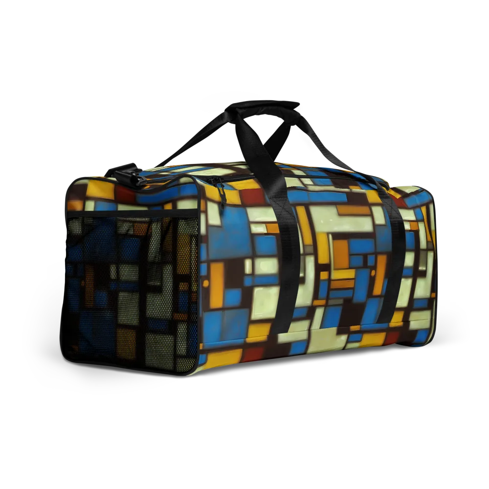 Midnight Grid on Duffle Bag — Right Front