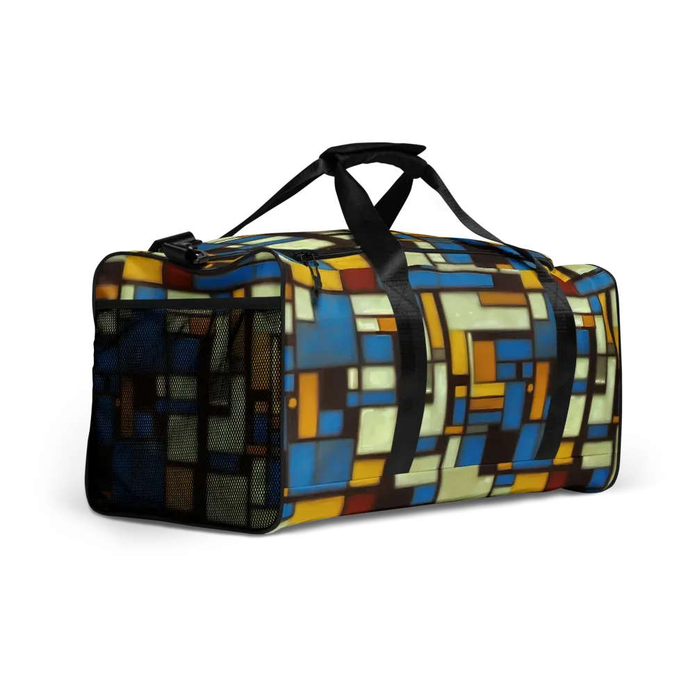 Midnight Grid on Duffle Bag — Right Front