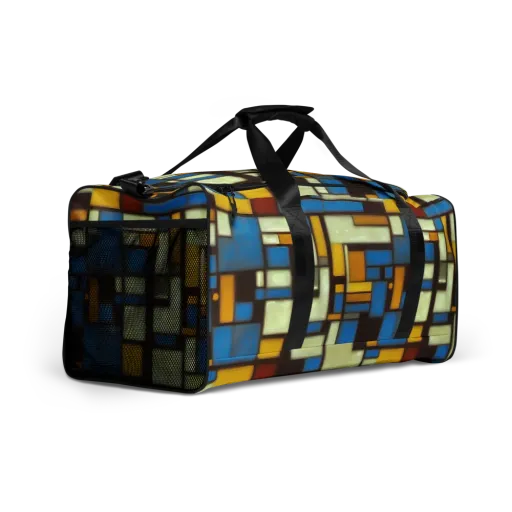 Midnight Grid on a Duffle Bag