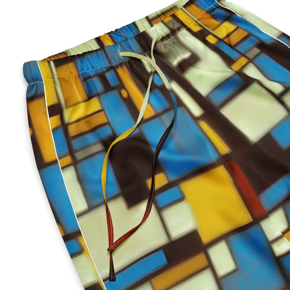 Midnight Grid on Women's Pajama Pants — Product details