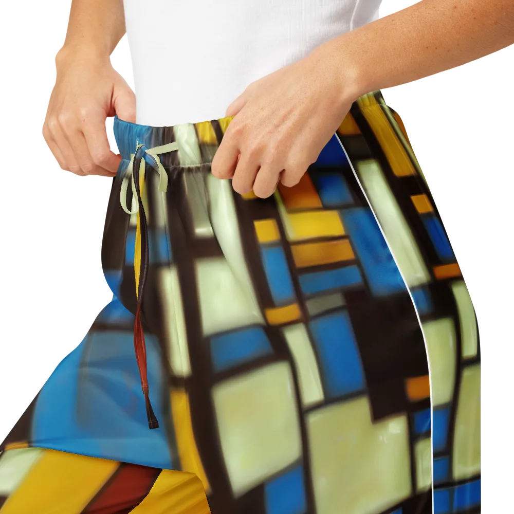 Midnight Grid on Women's Pajama Pants — Product details