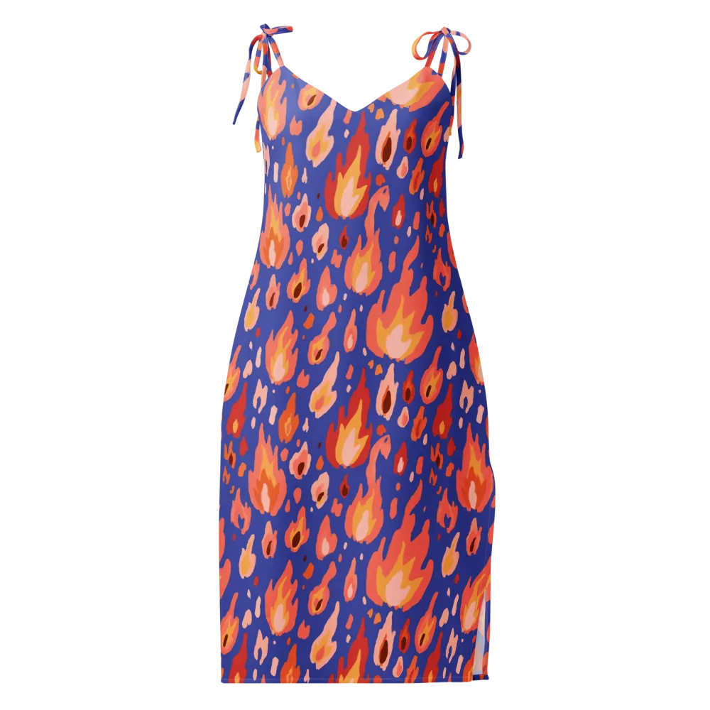 Kindled Bloom on Slip Dress — Front