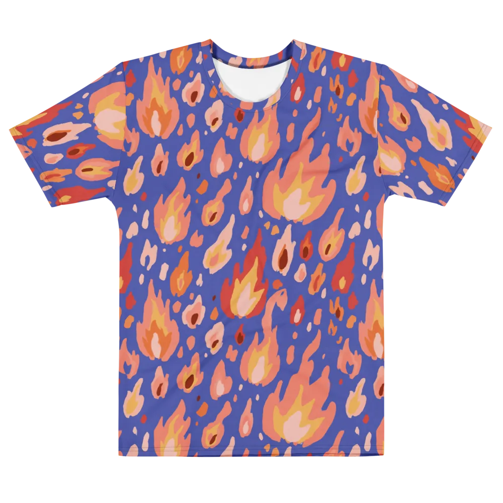 Kindled Bloom on Men's Cotton Crew Neck T-Shirt — Front