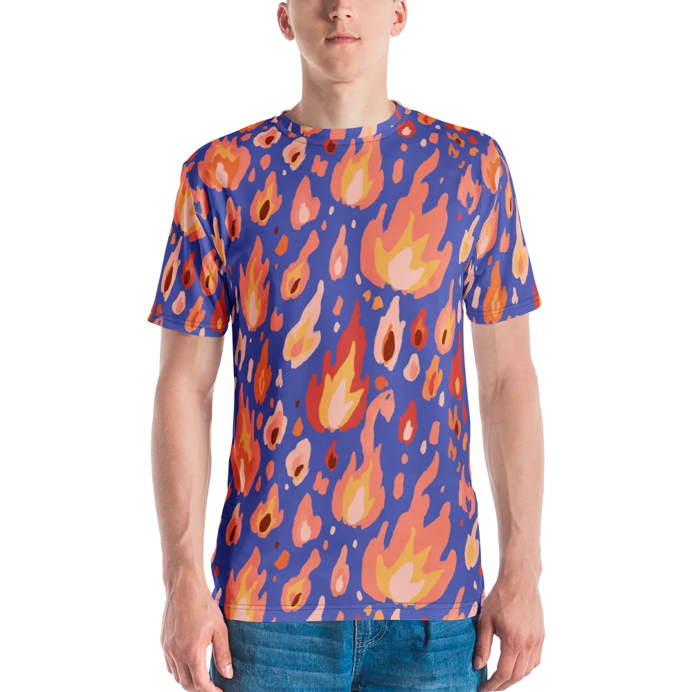 Kindled Bloom on Men's Crew Neck T-Shirt — Front