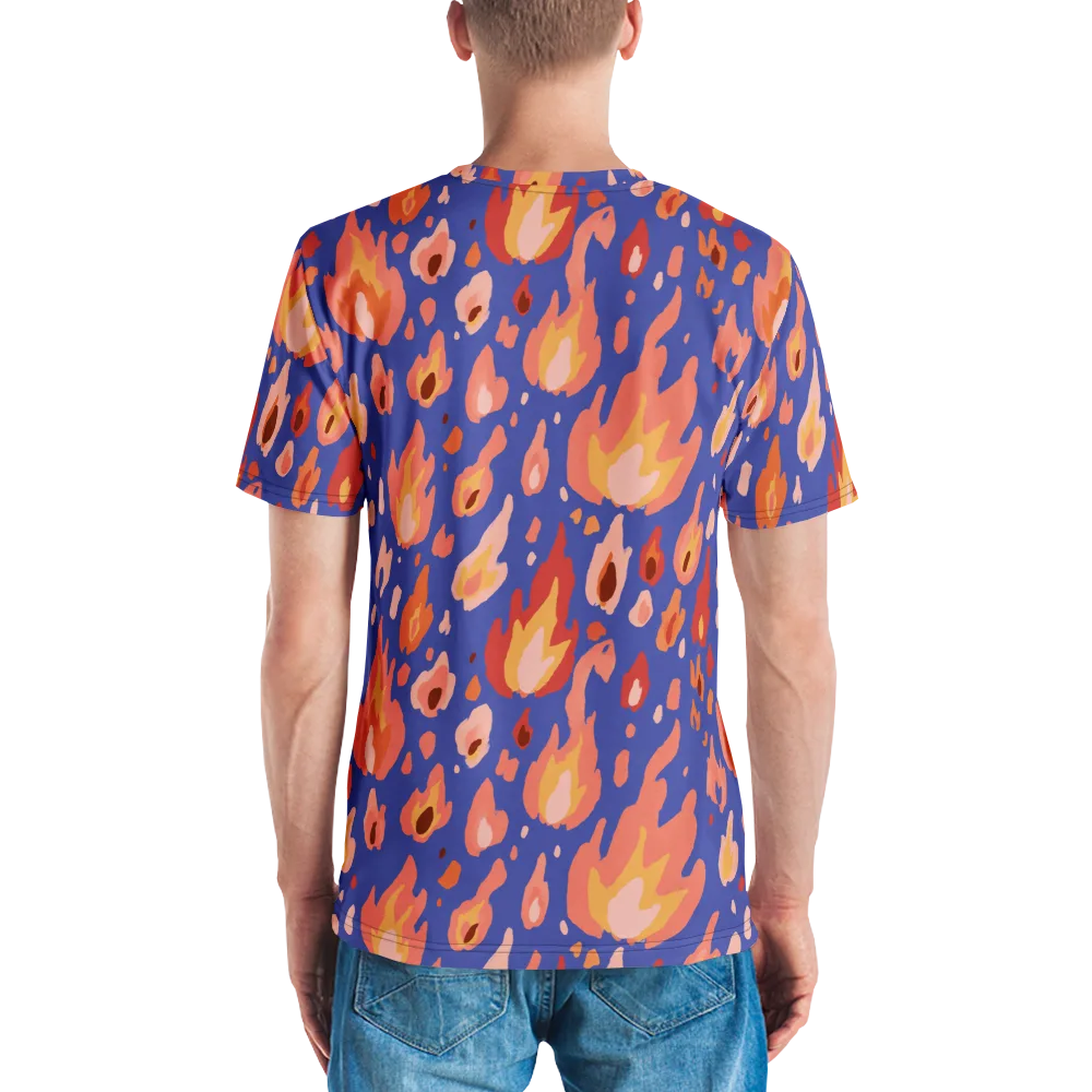 Kindled Bloom on Men's Crew Neck T-Shirt — Back