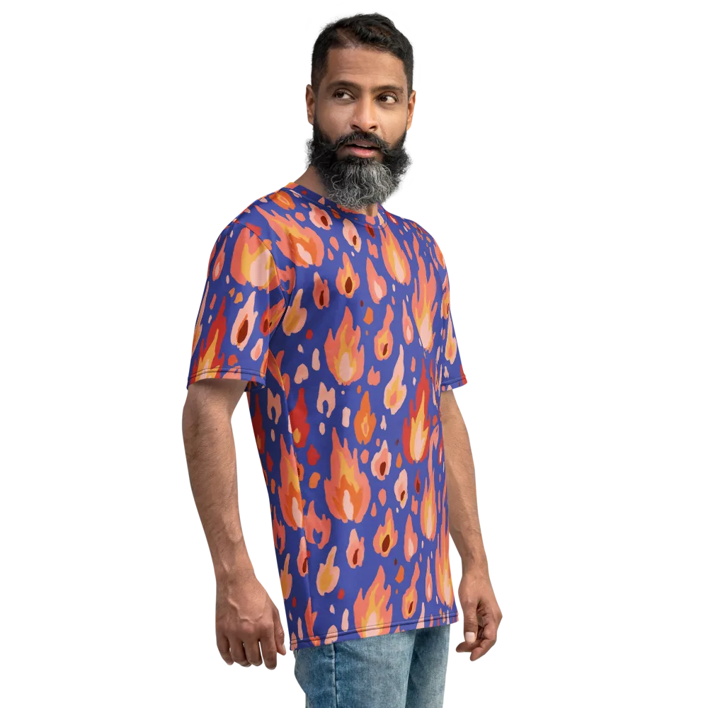 Kindled Bloom on Men's Crew Neck T-Shirt — Right