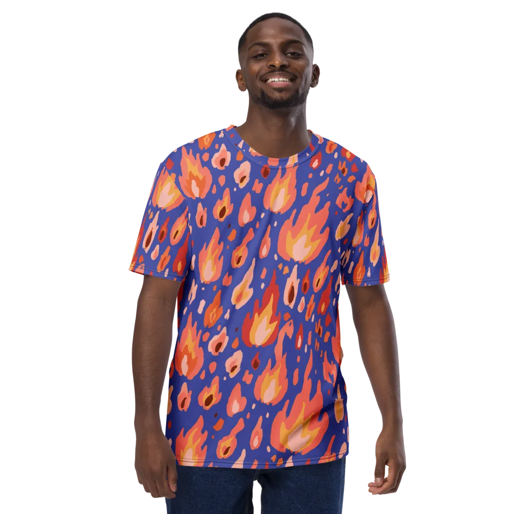 Kindled Bloom on Men's Crew Neck T-Shirt — Front