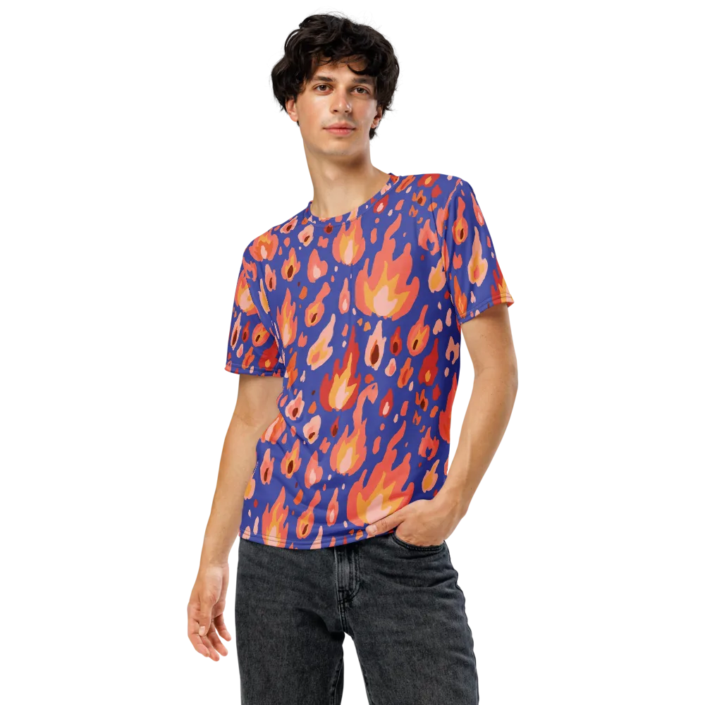 Kindled Bloom on Men's Crew Neck T-Shirt — Front