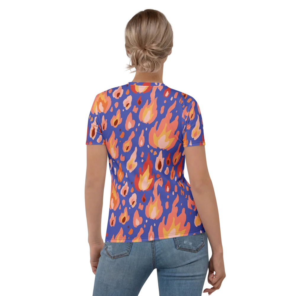 Kindled Bloom on Women's Crew Neck T-Shirt — Back