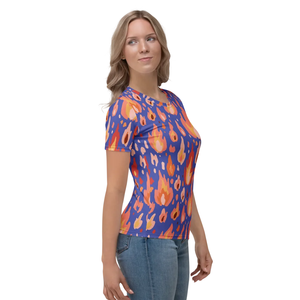 Kindled Bloom on Women's Crew Neck T-Shirt — Right