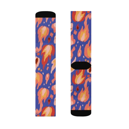 Kindled Bloom on a Socks