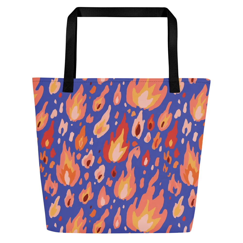 Kindled Bloom on Large Tote Bag W/ Pocket — Front