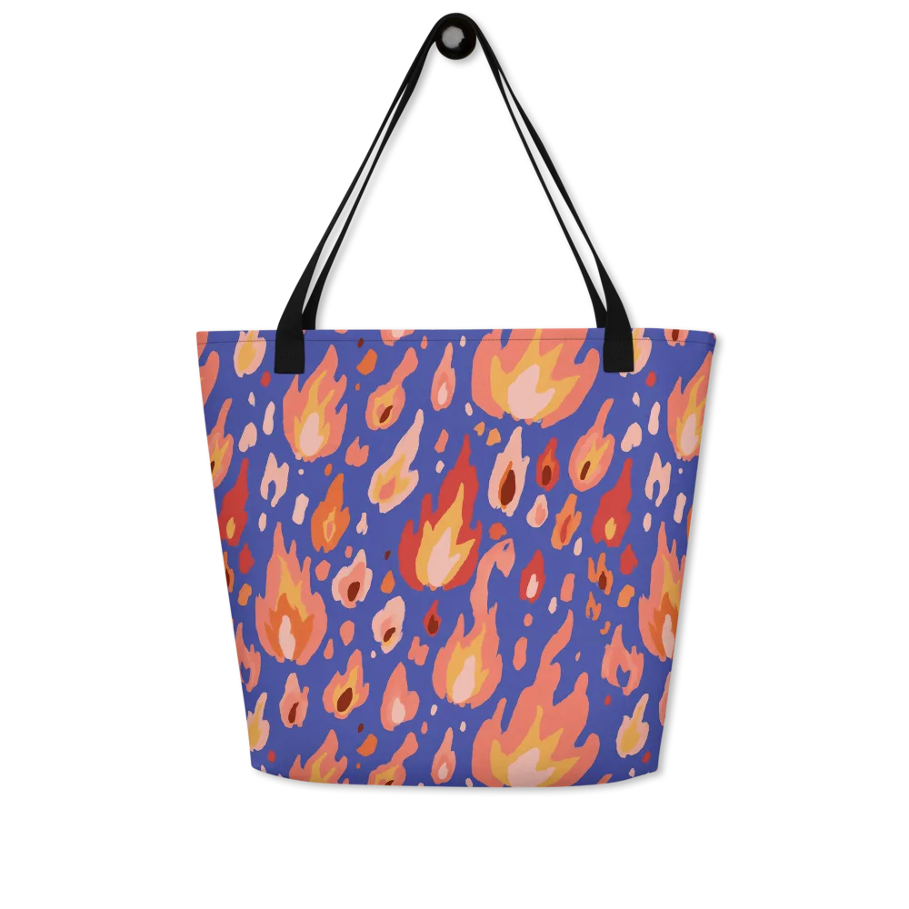 Kindled Bloom on Large Tote Bag W/ Pocket — Front
