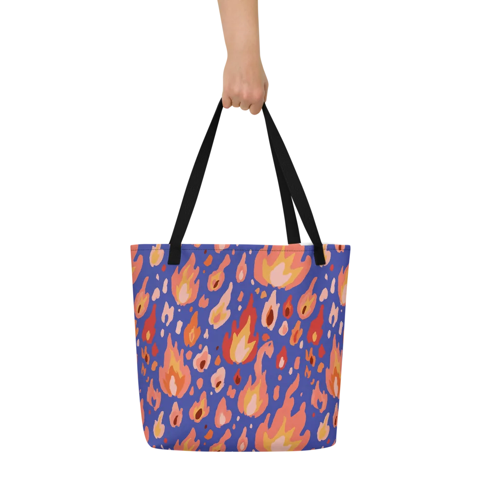 Kindled Bloom on Large Tote Bag W/ Pocket — Front