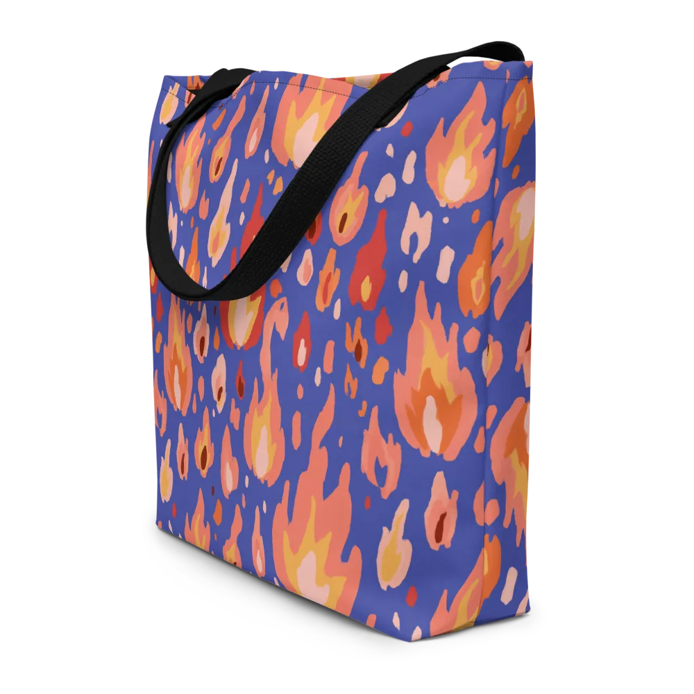 Kindled Bloom on Large Tote Bag W/ Pocket — Front
