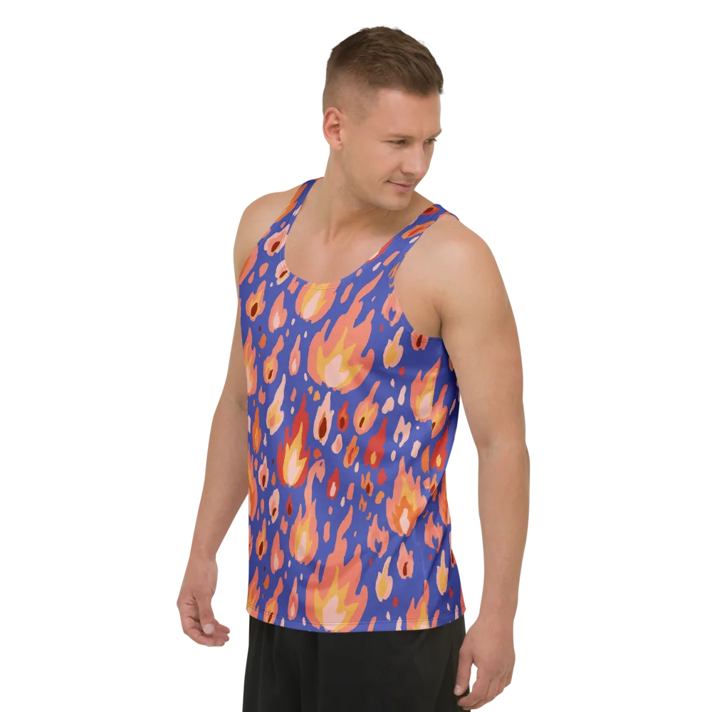 Kindled Bloom on Men's Tank Top — Left Front