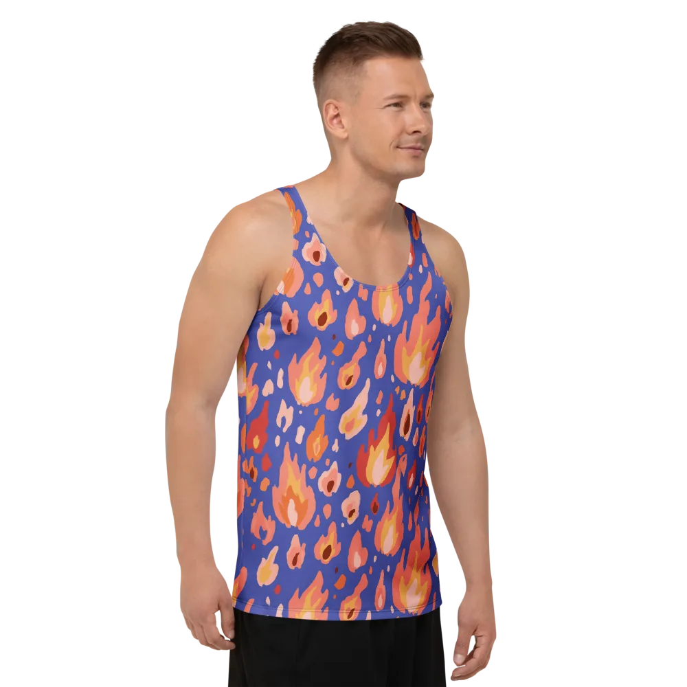 Kindled Bloom on Men's Tank Top — Right Front