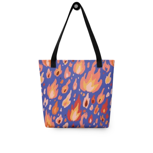 Kindled Bloom on a Tote Bag