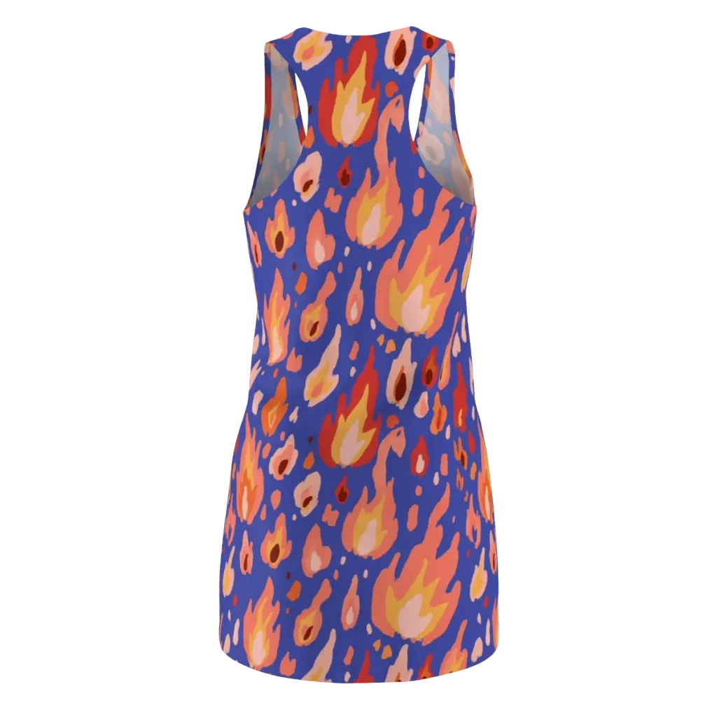 Kindled Bloom on Racerback Dress — Back