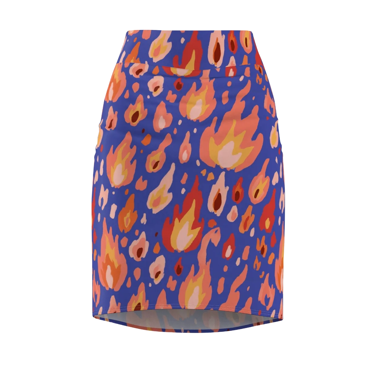 Kindled Bloom on Pencil Skirt — Front