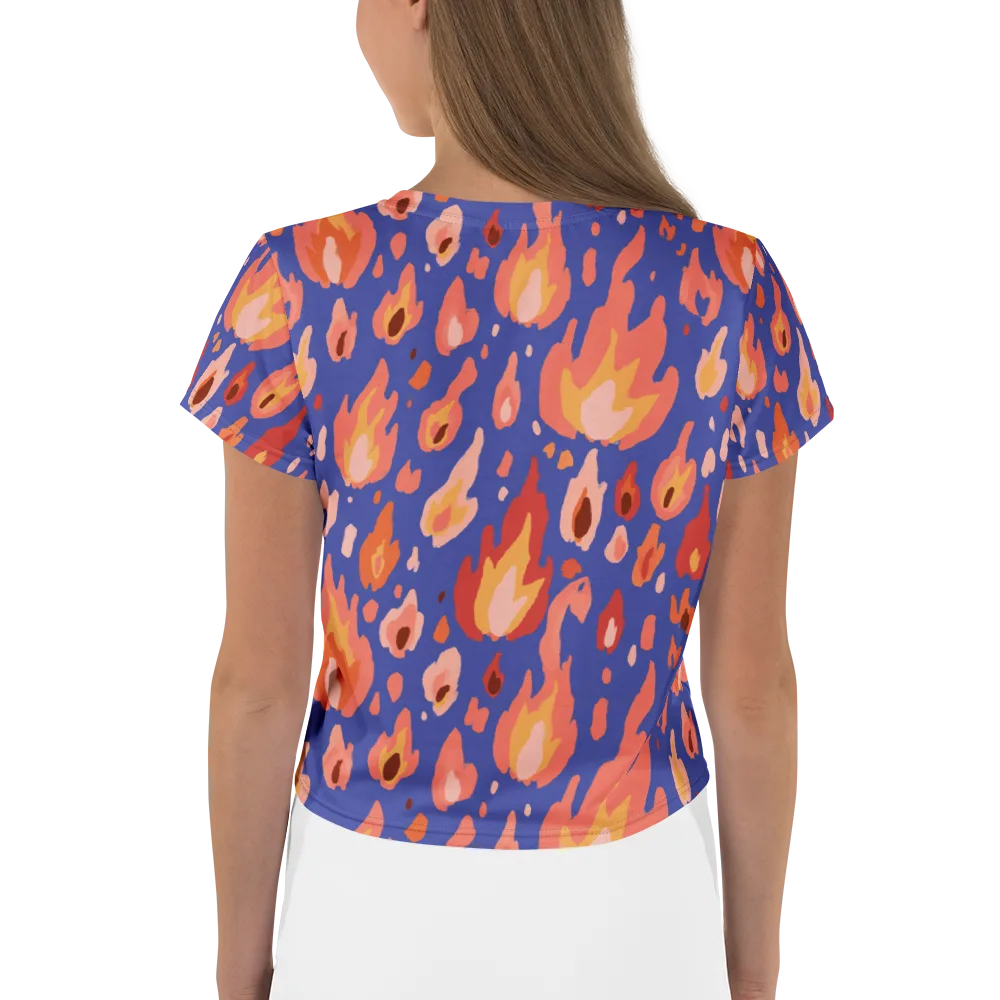 Kindled Bloom on Crop Tee — Back