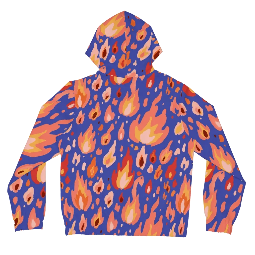 Kindled Bloom on Women's Full-Zip Hoodie — Back