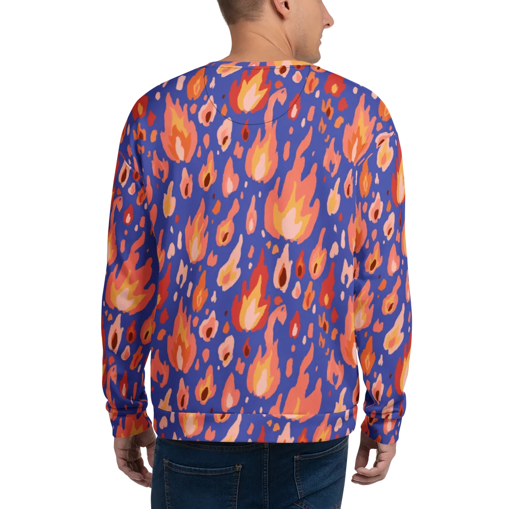 Kindled Bloom on Sweatshirt — Back