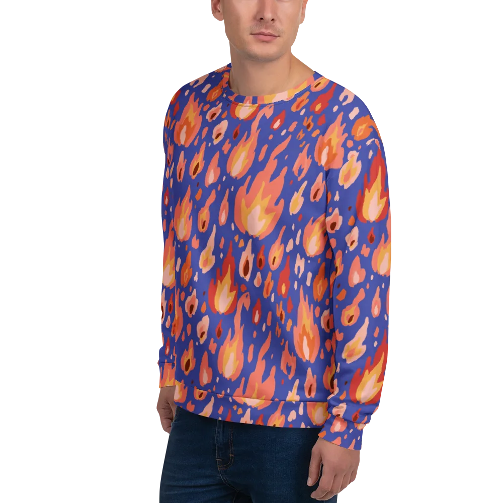 Kindled Bloom on Sweatshirt — Left Front