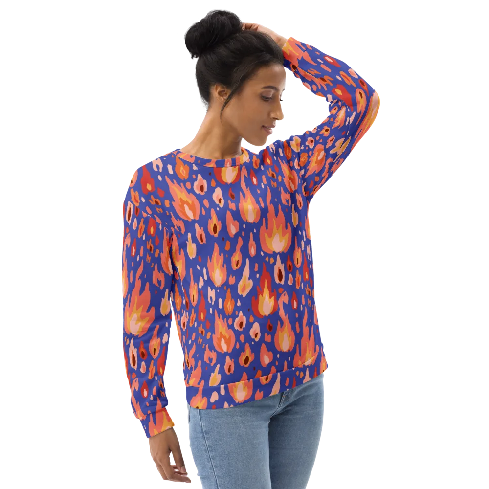 Kindled Bloom on Sweatshirt — Right Front