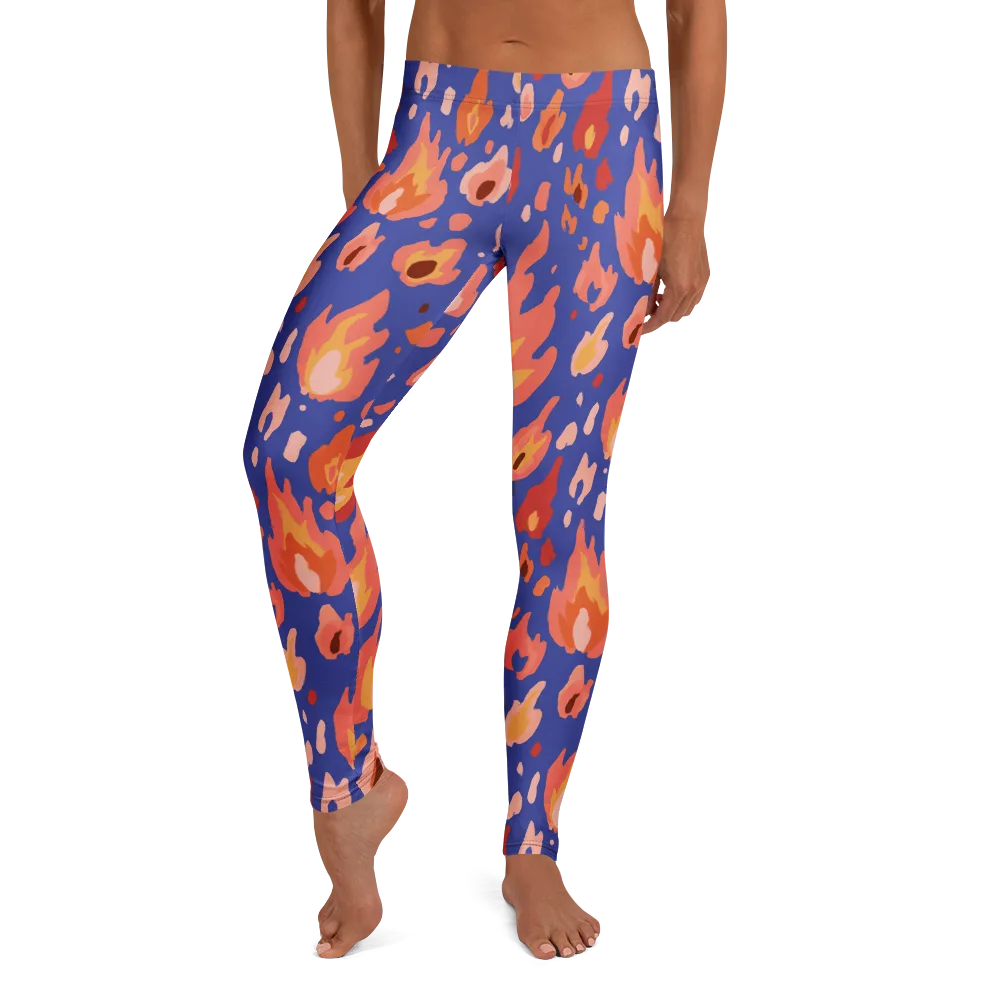 Kindled Bloom on Leggings — Front
