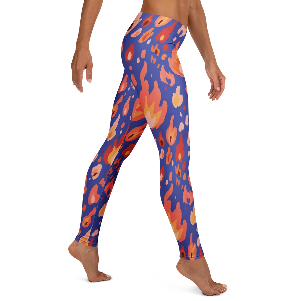 Kindled Bloom on Leggings — Right