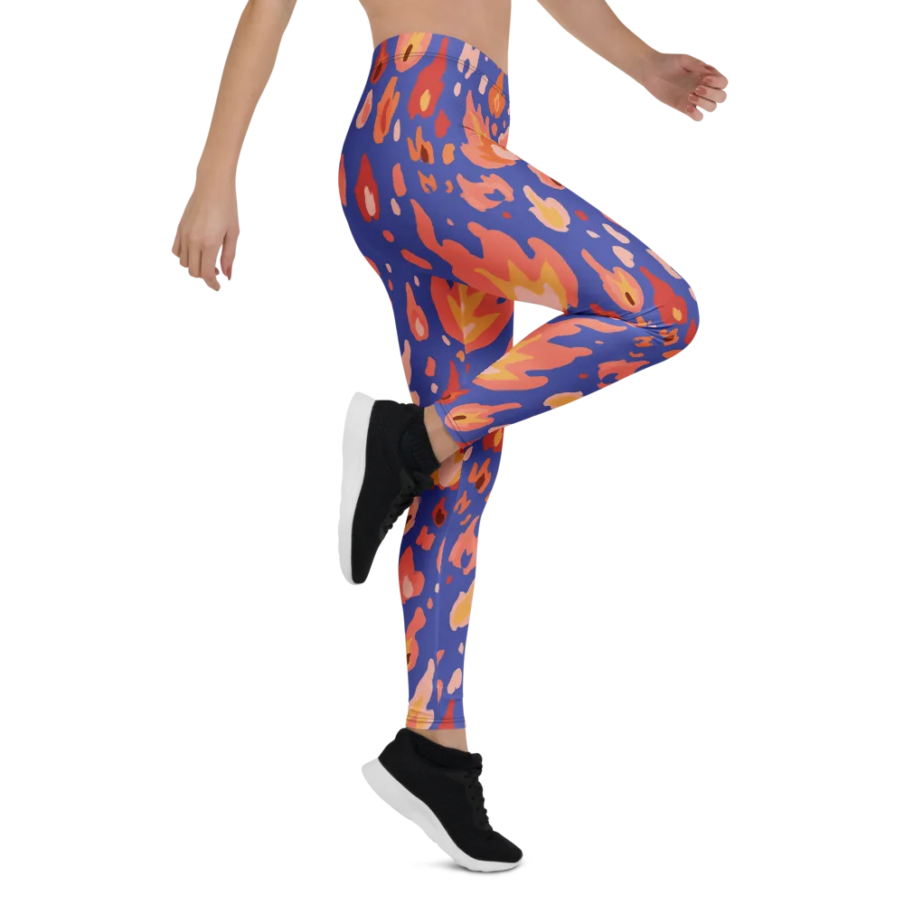 Kindled Bloom on Leggings — Right