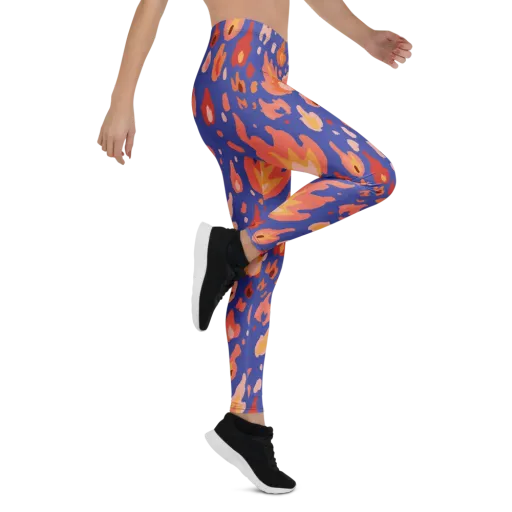 Kindled Bloom on a Leggings