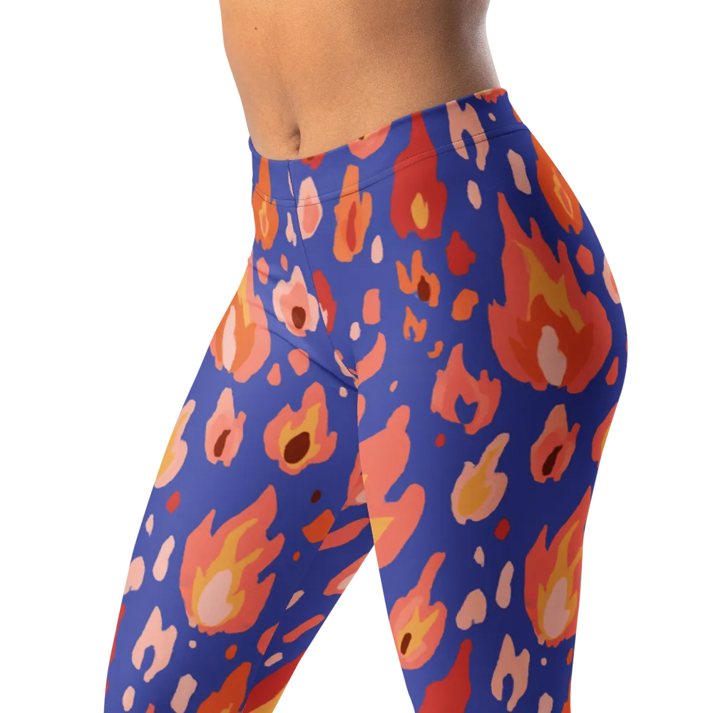 Kindled Bloom on Leggings — Left Front
