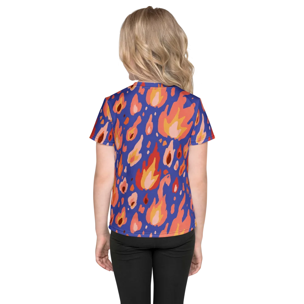 Kindled Bloom on Kids Crew Neck T-Shirt — Back