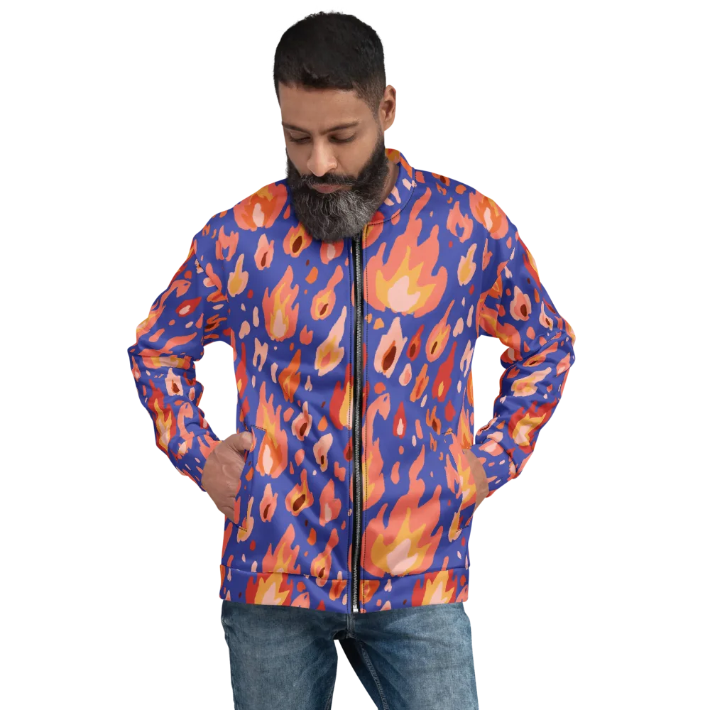 Kindled Bloom on Bomber Jacket — Front