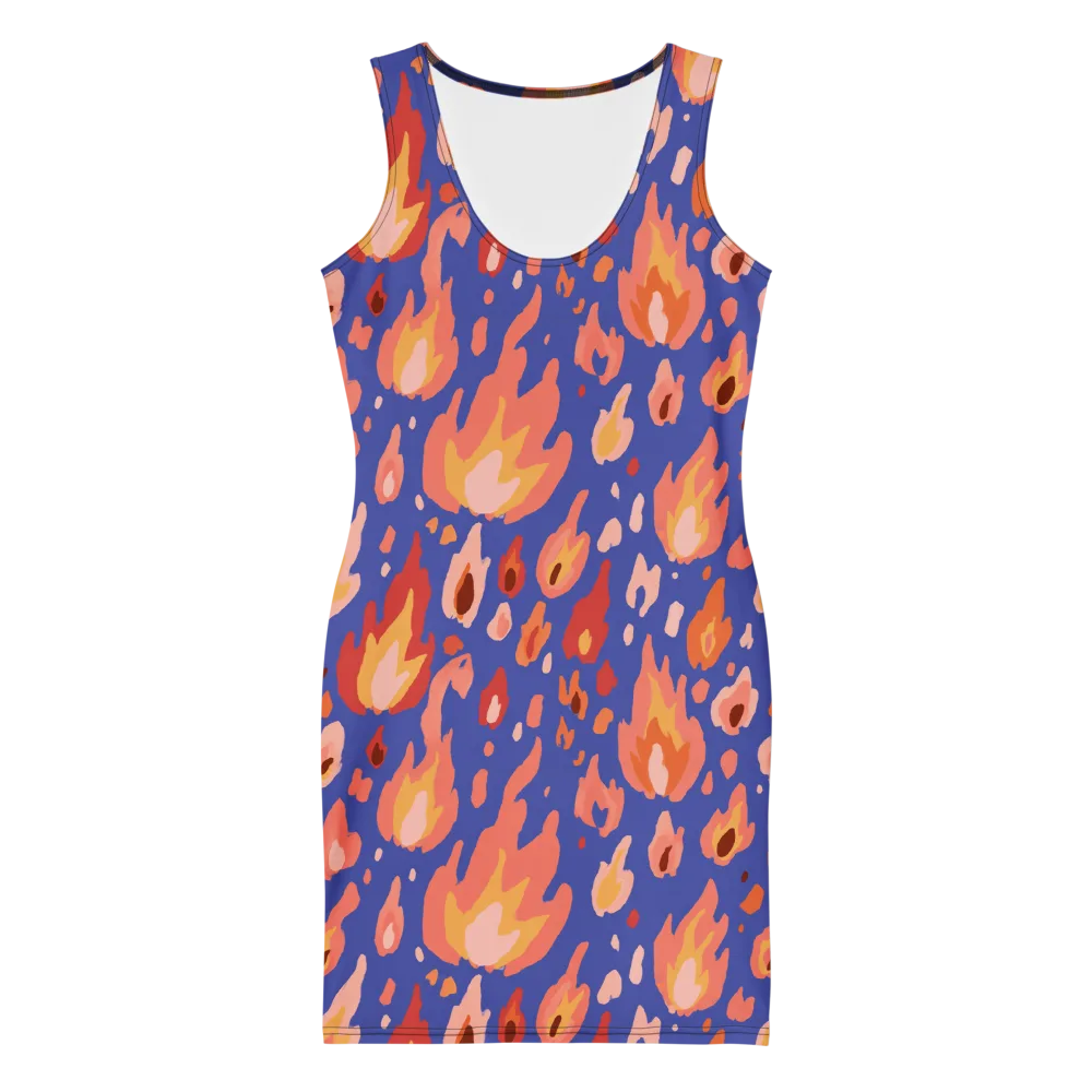 Kindled Bloom on Bodycon Dress — Front