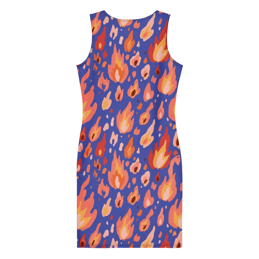 Kindled Bloom on Bodycon Dress — Back