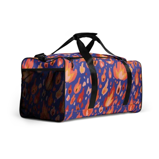 Kindled Bloom on a Duffle Bag