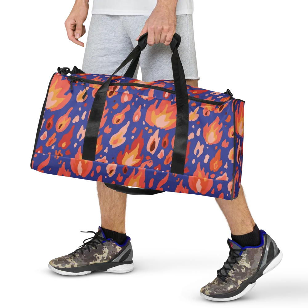Kindled Bloom on Duffle Bag — Front