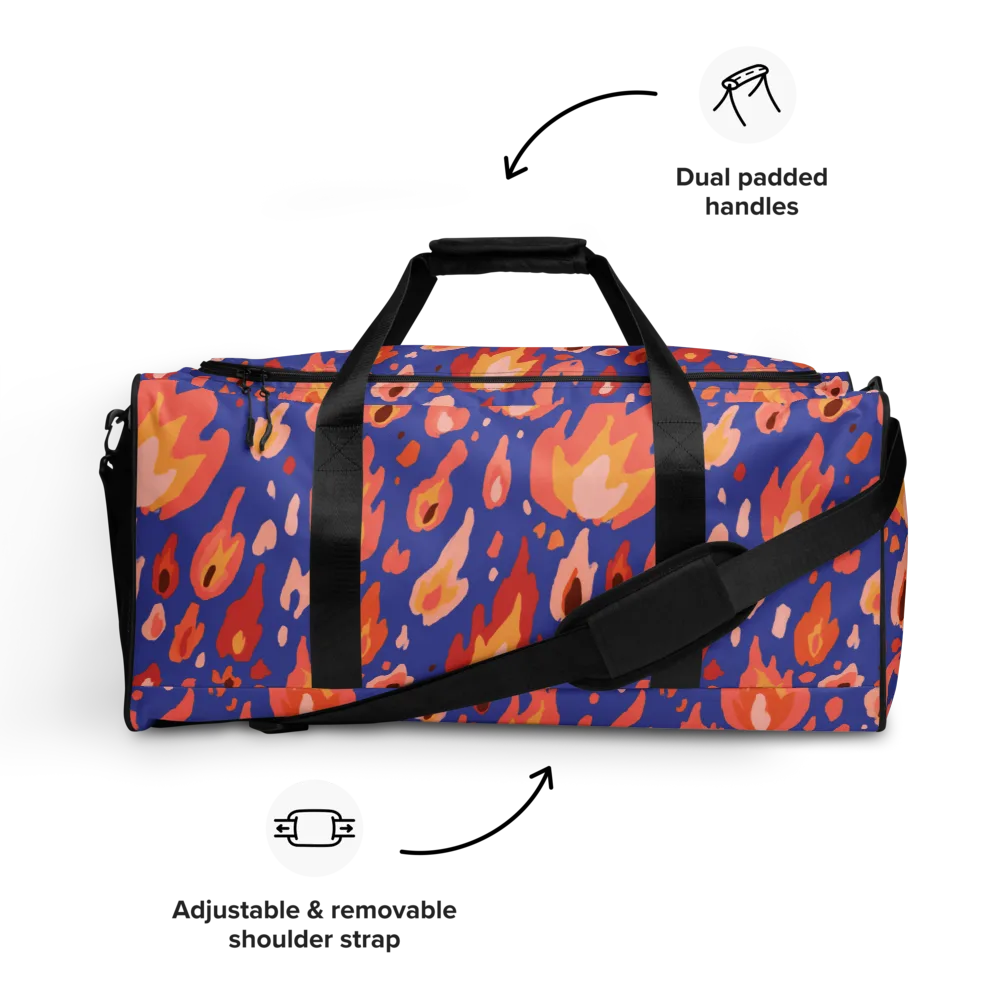 Kindled Bloom on Duffle Bag — Front
