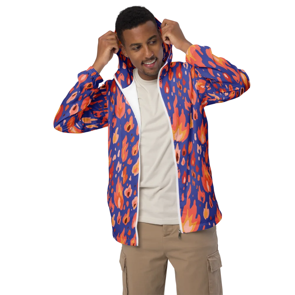 Kindled Bloom on Men's Windbreaker — Front