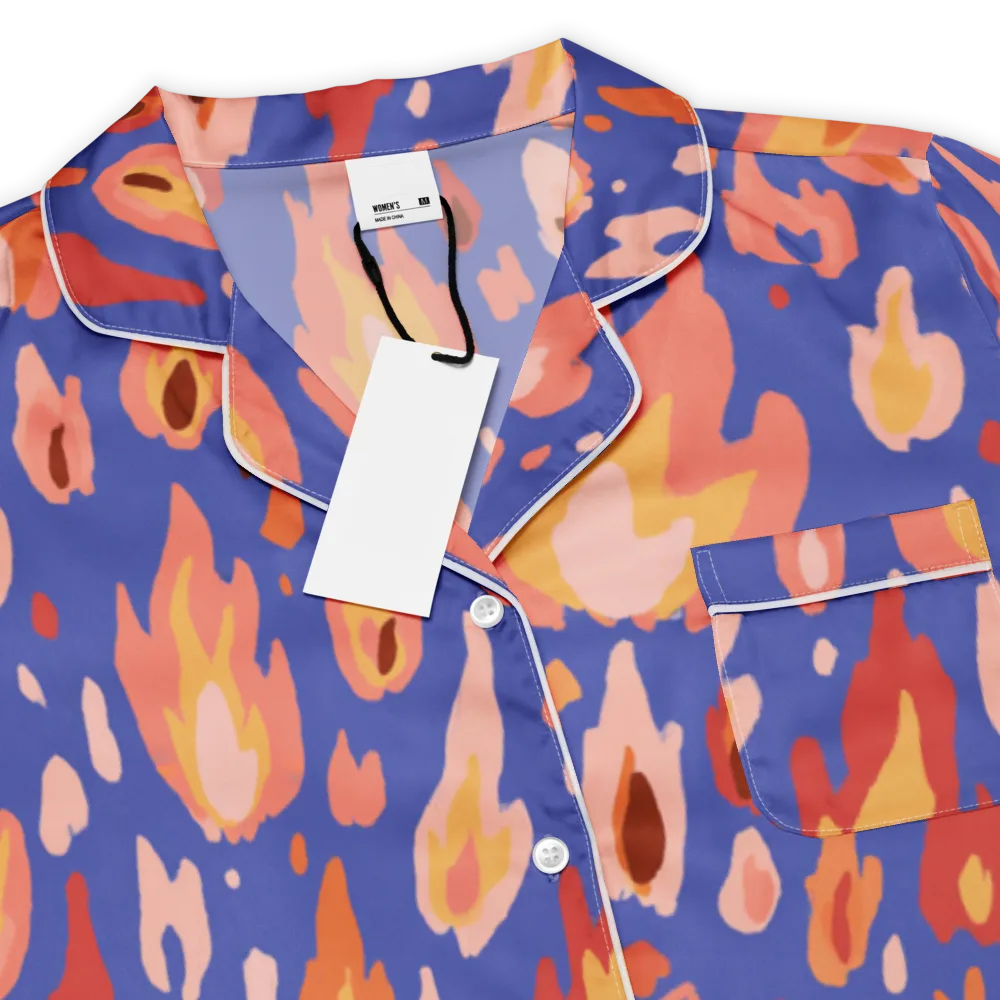 Kindled Bloom on Women's Short Sleeve Pajama Top — Product details