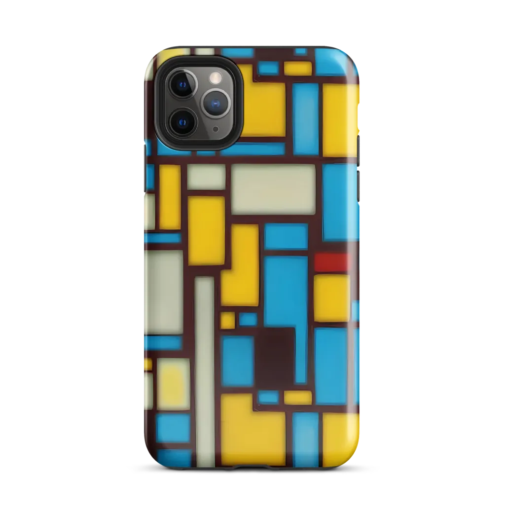 Burgundy Bauhaus on Tough Case for iPhone® — Front