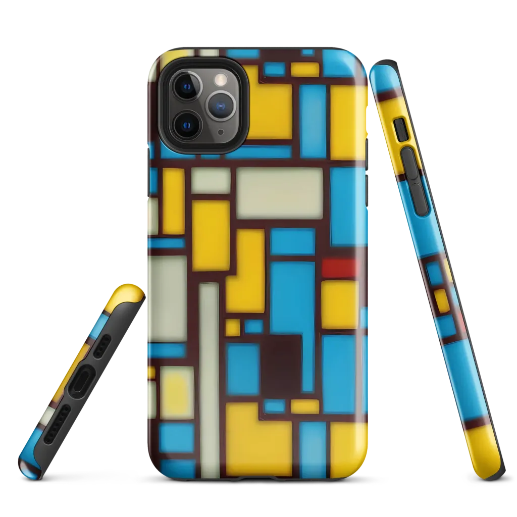 Burgundy Bauhaus on Tough Case for iPhone® — Front