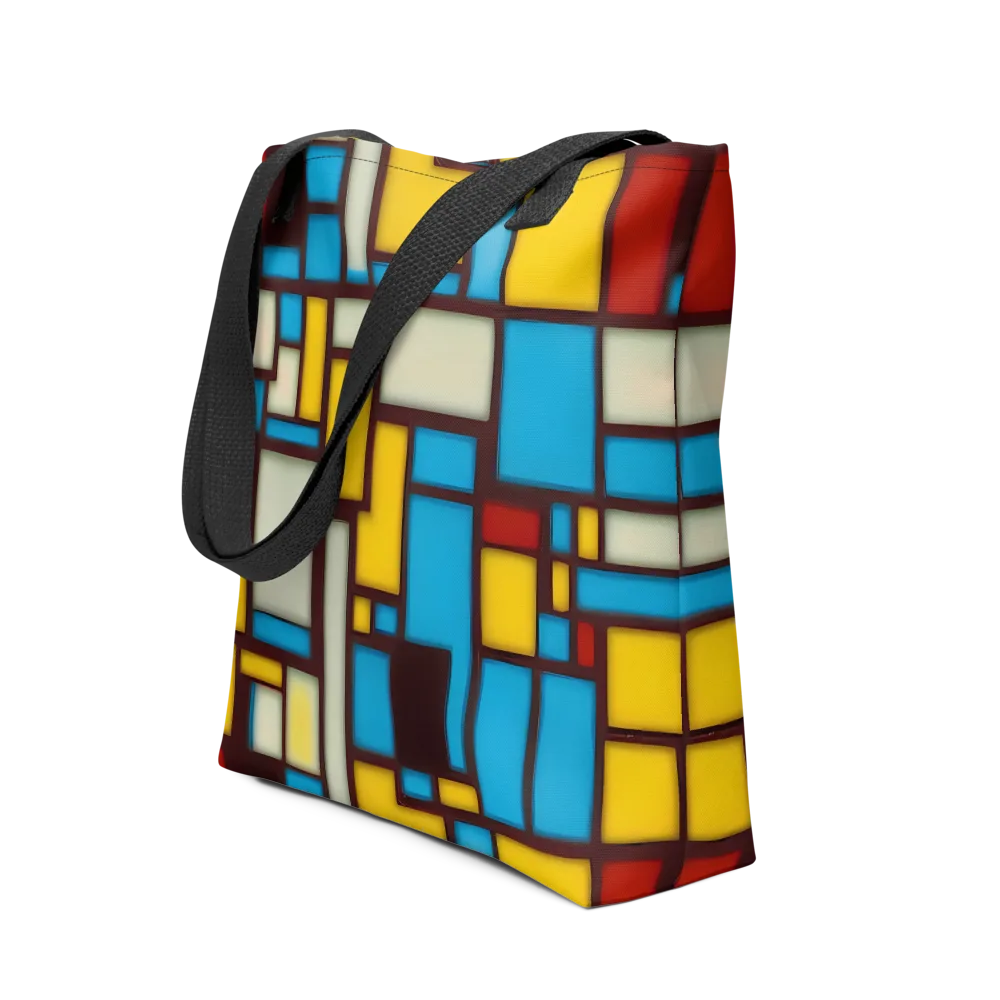 Burgundy Bauhaus on Tote Bag — Front