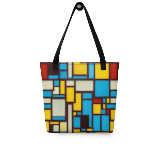 Burgundy Bauhaus on a Tote Bag