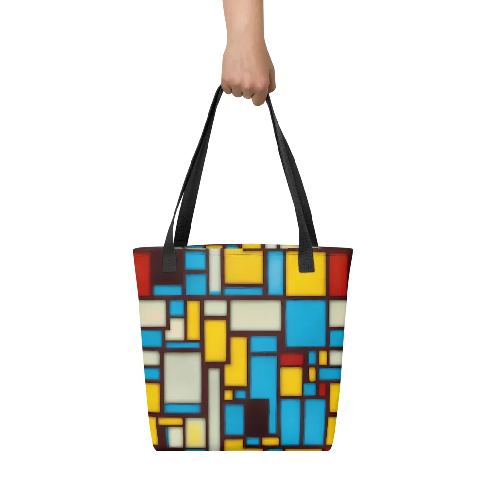 Burgundy Bauhaus on Tote Bag — Front