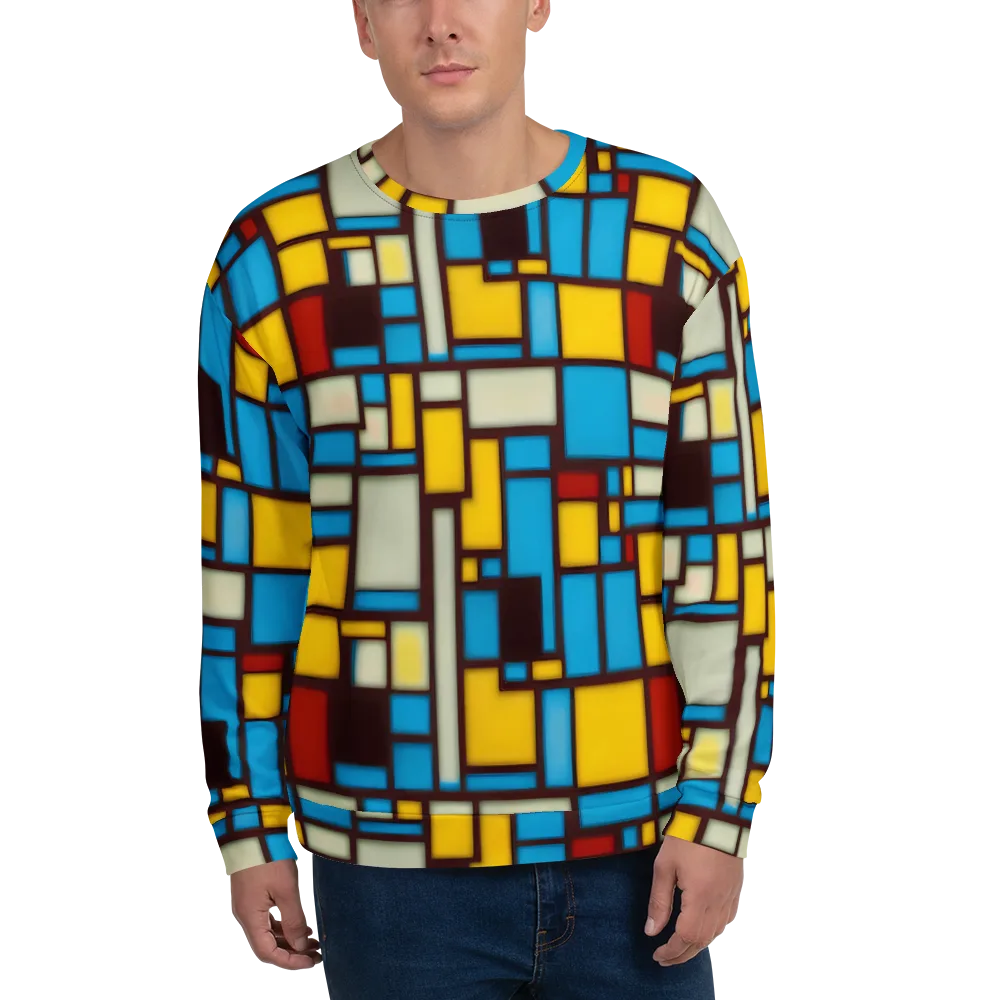Burgundy Bauhaus on Sweatshirt — Front