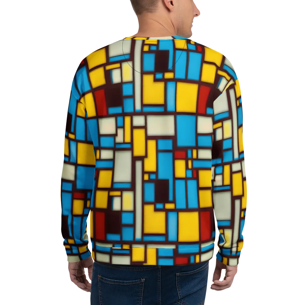 Burgundy Bauhaus on Sweatshirt — Back